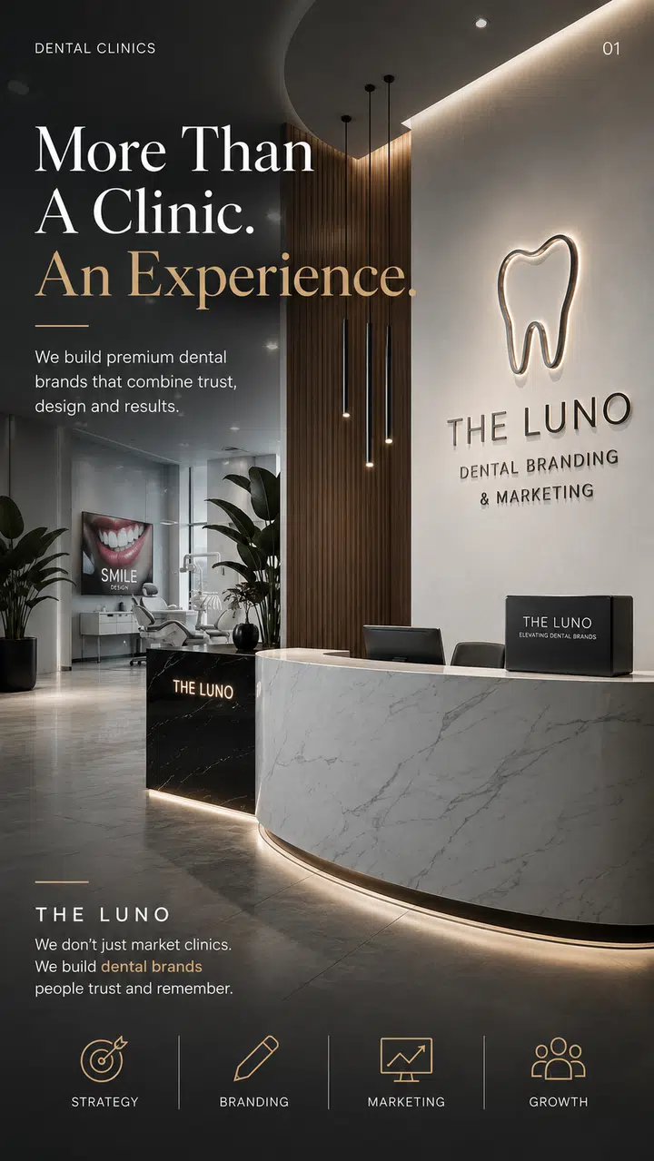 Aesthetics, Botox & Beauty — A sleek high end dental marketing slide poster