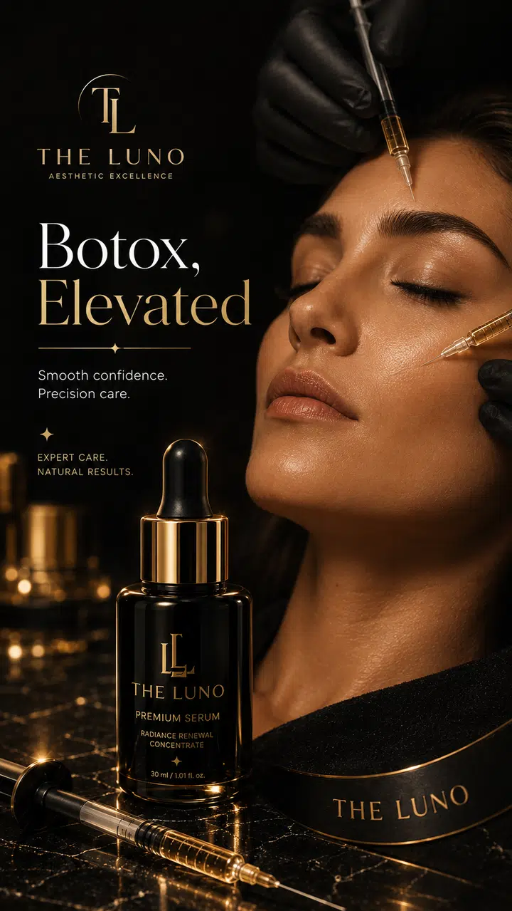 Luxury botox treatment advertisement