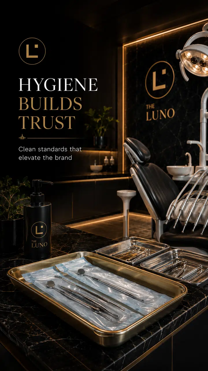 Luxury dental hygiene clinic branding