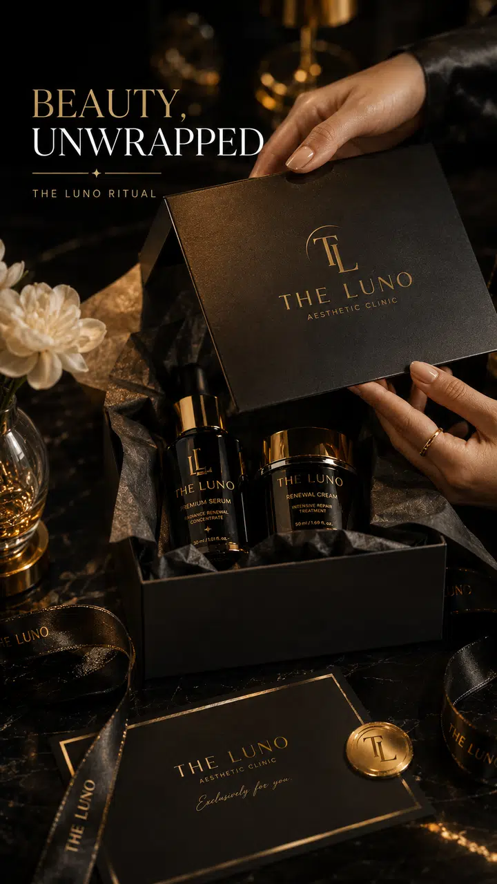 Luxury skincare unboxing ritual