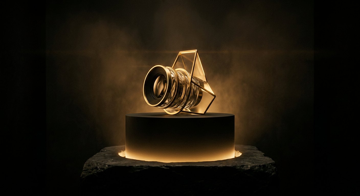 Product photography set with lit pedestal on black